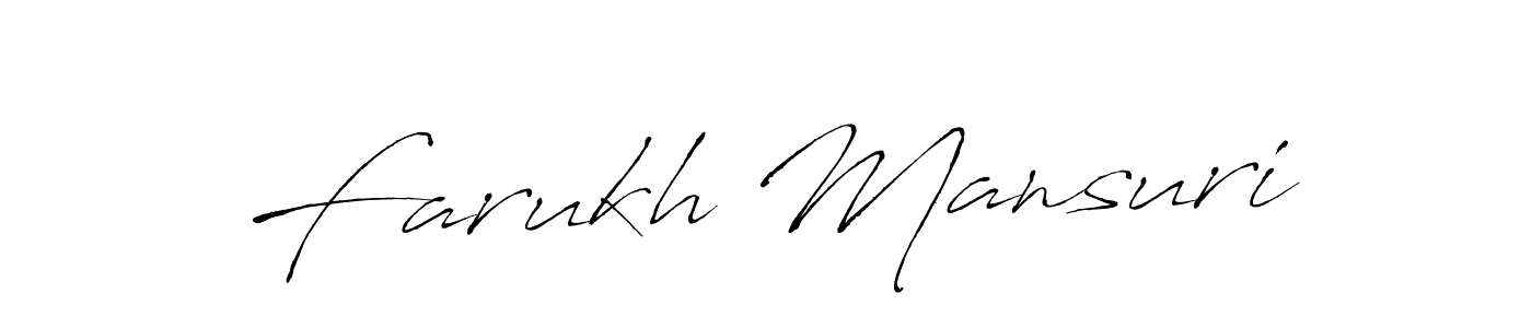 Make a beautiful signature design for name Farukh Mansuri. Use this online signature maker to create a handwritten signature for free. Farukh Mansuri signature style 6 images and pictures png