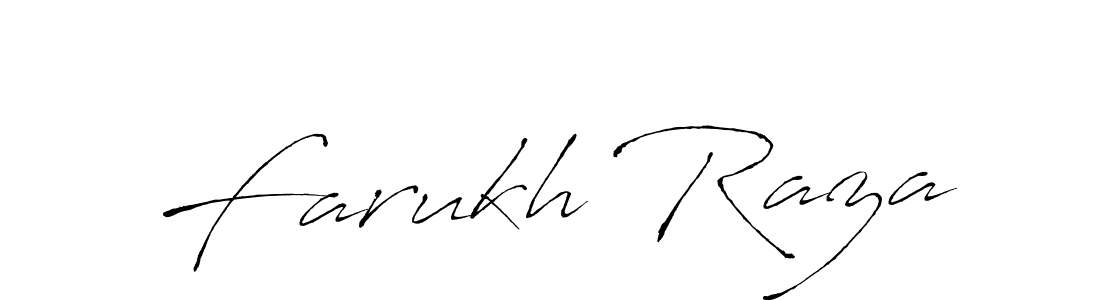Design your own signature with our free online signature maker. With this signature software, you can create a handwritten (Antro_Vectra) signature for name Farukh Raza. Farukh Raza signature style 6 images and pictures png