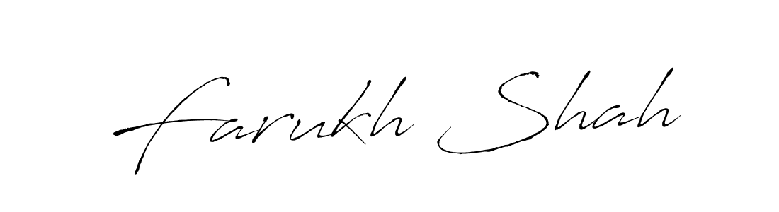 Farukh Shah stylish signature style. Best Handwritten Sign (Antro_Vectra) for my name. Handwritten Signature Collection Ideas for my name Farukh Shah. Farukh Shah signature style 6 images and pictures png