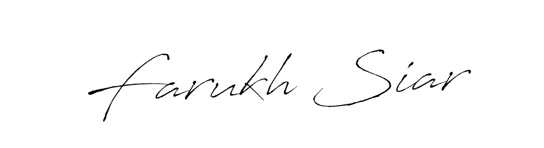 Similarly Antro_Vectra is the best handwritten signature design. Signature creator online .You can use it as an online autograph creator for name Farukh Siar. Farukh Siar signature style 6 images and pictures png