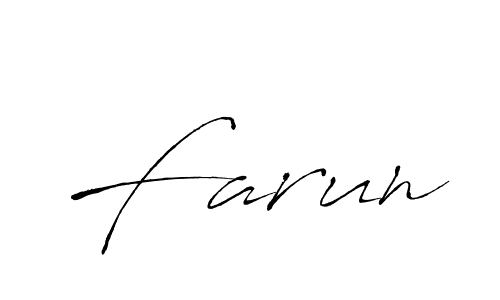 How to make Farun name signature. Use Antro_Vectra style for creating short signs online. This is the latest handwritten sign. Farun signature style 6 images and pictures png