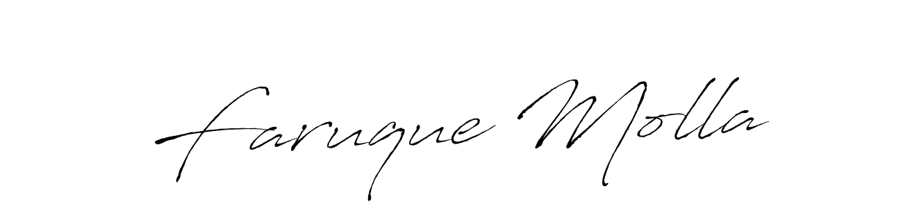 Design your own signature with our free online signature maker. With this signature software, you can create a handwritten (Antro_Vectra) signature for name Faruque Molla. Faruque Molla signature style 6 images and pictures png