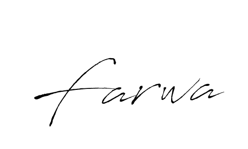 The best way (Antro_Vectra) to make a short signature is to pick only two or three words in your name. The name Farwa include a total of six letters. For converting this name. Farwa signature style 6 images and pictures png