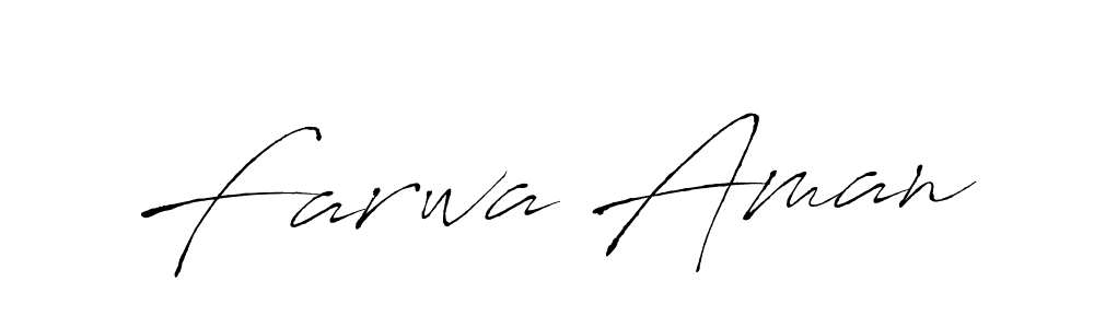 Antro_Vectra is a professional signature style that is perfect for those who want to add a touch of class to their signature. It is also a great choice for those who want to make their signature more unique. Get Farwa Aman name to fancy signature for free. Farwa Aman signature style 6 images and pictures png