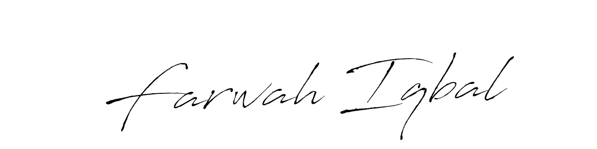Also we have Farwah Iqbal name is the best signature style. Create professional handwritten signature collection using Antro_Vectra autograph style. Farwah Iqbal signature style 6 images and pictures png