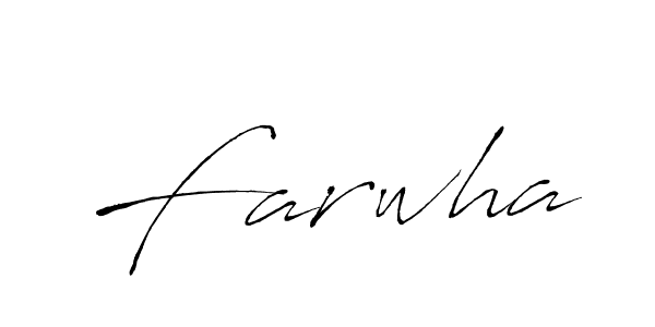 You should practise on your own different ways (Antro_Vectra) to write your name (Farwha) in signature. don't let someone else do it for you. Farwha signature style 6 images and pictures png