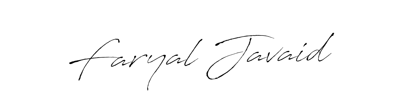 Create a beautiful signature design for name Faryal Javaid. With this signature (Antro_Vectra) fonts, you can make a handwritten signature for free. Faryal Javaid signature style 6 images and pictures png