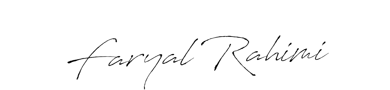 Use a signature maker to create a handwritten signature online. With this signature software, you can design (Antro_Vectra) your own signature for name Faryal Rahimi. Faryal Rahimi signature style 6 images and pictures png