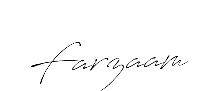 Use a signature maker to create a handwritten signature online. With this signature software, you can design (Antro_Vectra) your own signature for name Farzaam. Farzaam signature style 6 images and pictures png