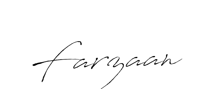 Make a beautiful signature design for name Farzaan. With this signature (Antro_Vectra) style, you can create a handwritten signature for free. Farzaan signature style 6 images and pictures png