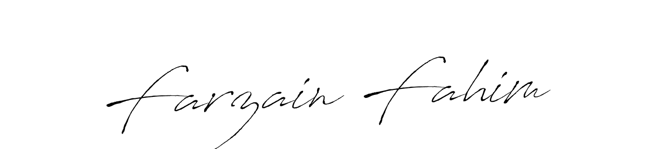 Use a signature maker to create a handwritten signature online. With this signature software, you can design (Antro_Vectra) your own signature for name Farzain Fahim. Farzain Fahim signature style 6 images and pictures png