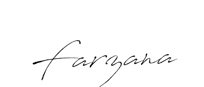 Create a beautiful signature design for name Farzana. With this signature (Antro_Vectra) fonts, you can make a handwritten signature for free. Farzana signature style 6 images and pictures png