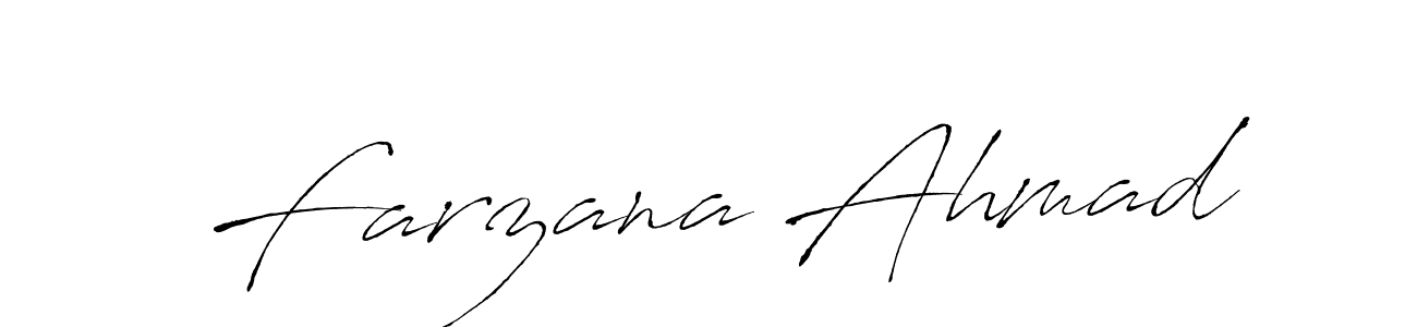 Also we have Farzana Ahmad name is the best signature style. Create professional handwritten signature collection using Antro_Vectra autograph style. Farzana Ahmad signature style 6 images and pictures png