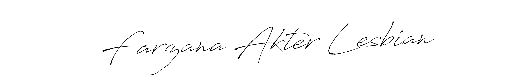 Also we have Farzana Akter Lesbian name is the best signature style. Create professional handwritten signature collection using Antro_Vectra autograph style. Farzana Akter Lesbian signature style 6 images and pictures png