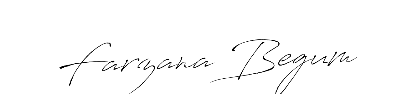 How to make Farzana Begum signature? Antro_Vectra is a professional autograph style. Create handwritten signature for Farzana Begum name. Farzana Begum signature style 6 images and pictures png