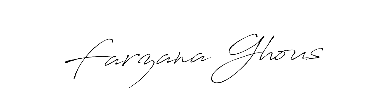 Also we have Farzana Ghous name is the best signature style. Create professional handwritten signature collection using Antro_Vectra autograph style. Farzana Ghous signature style 6 images and pictures png