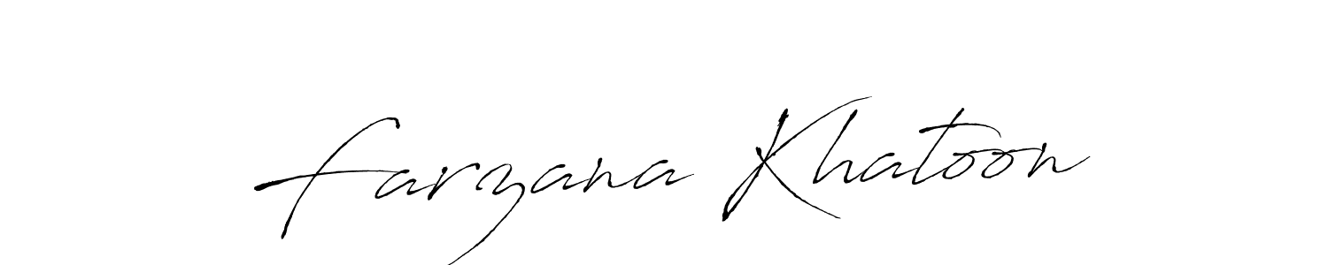 Make a beautiful signature design for name Farzana Khatoon. Use this online signature maker to create a handwritten signature for free. Farzana Khatoon signature style 6 images and pictures png