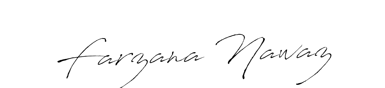 How to make Farzana Nawaz signature? Antro_Vectra is a professional autograph style. Create handwritten signature for Farzana Nawaz name. Farzana Nawaz signature style 6 images and pictures png