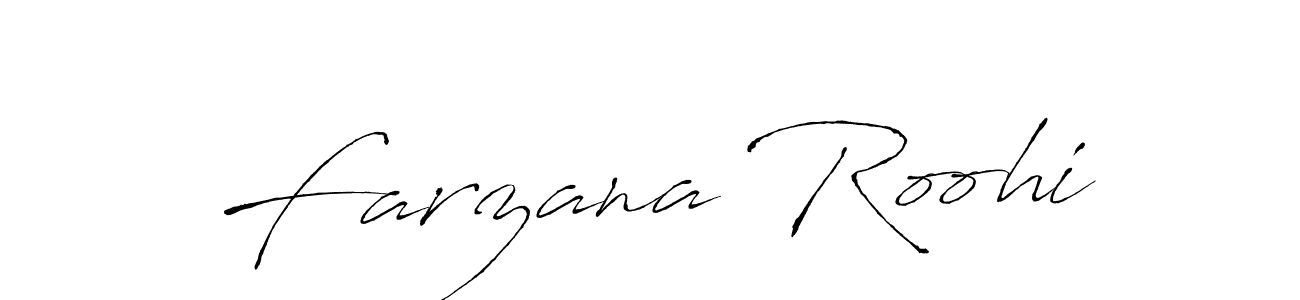 You can use this online signature creator to create a handwritten signature for the name Farzana Roohi. This is the best online autograph maker. Farzana Roohi signature style 6 images and pictures png