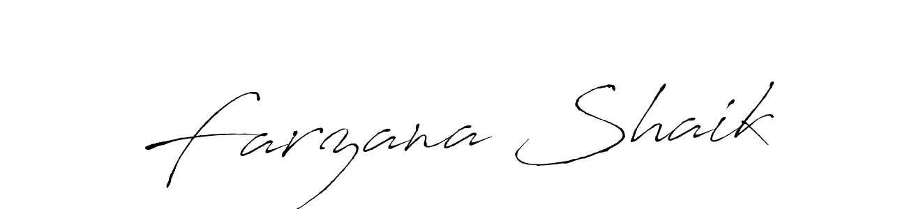 Also we have Farzana Shaik name is the best signature style. Create professional handwritten signature collection using Antro_Vectra autograph style. Farzana Shaik signature style 6 images and pictures png