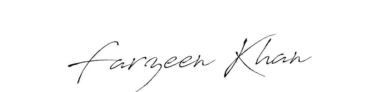 Farzeen Khan stylish signature style. Best Handwritten Sign (Antro_Vectra) for my name. Handwritten Signature Collection Ideas for my name Farzeen Khan. Farzeen Khan signature style 6 images and pictures png