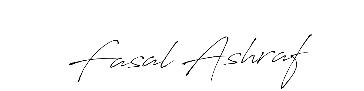 How to make Fasal Ashraf name signature. Use Antro_Vectra style for creating short signs online. This is the latest handwritten sign. Fasal Ashraf signature style 6 images and pictures png