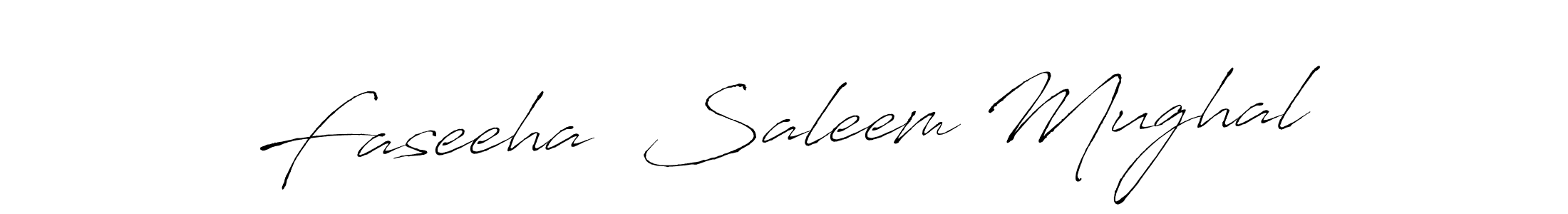 Make a beautiful signature design for name Faseeha  Saleem Mughal. Use this online signature maker to create a handwritten signature for free. Faseeha  Saleem Mughal signature style 6 images and pictures png