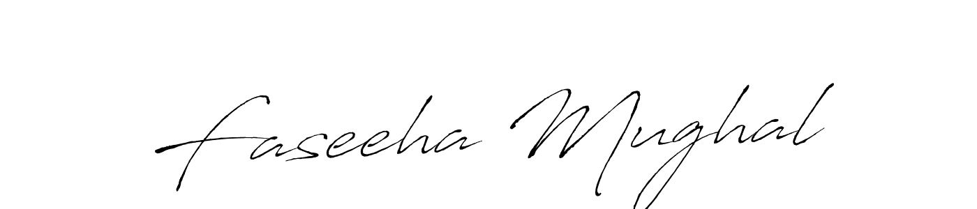 Design your own signature with our free online signature maker. With this signature software, you can create a handwritten (Antro_Vectra) signature for name Faseeha Mughal. Faseeha Mughal signature style 6 images and pictures png