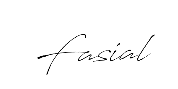 How to make Fasial signature? Antro_Vectra is a professional autograph style. Create handwritten signature for Fasial name. Fasial signature style 6 images and pictures png