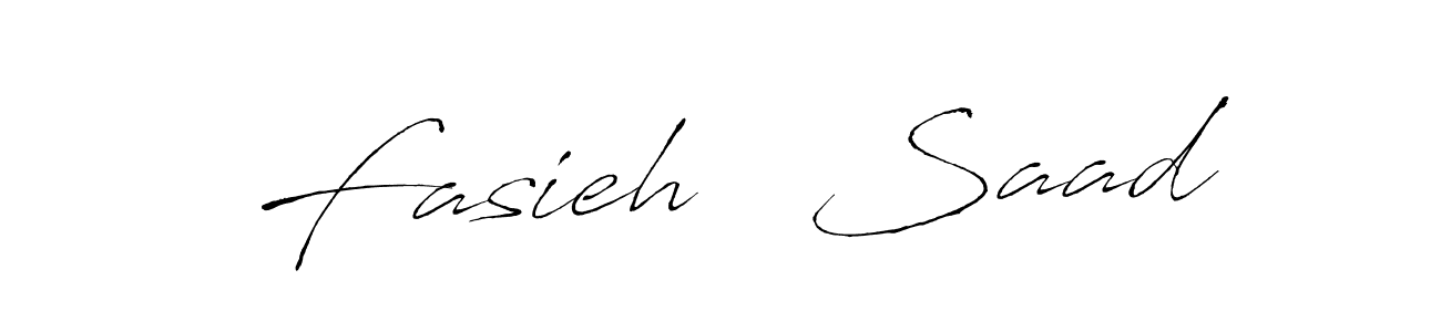 Design your own signature with our free online signature maker. With this signature software, you can create a handwritten (Antro_Vectra) signature for name Fasieh   Saad. Fasieh   Saad signature style 6 images and pictures png