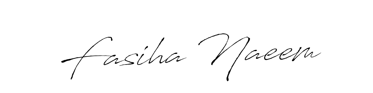 How to make Fasiha Naeem name signature. Use Antro_Vectra style for creating short signs online. This is the latest handwritten sign. Fasiha Naeem signature style 6 images and pictures png