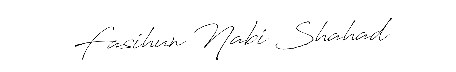 Fasihun Nabi Shahad stylish signature style. Best Handwritten Sign (Antro_Vectra) for my name. Handwritten Signature Collection Ideas for my name Fasihun Nabi Shahad. Fasihun Nabi Shahad signature style 6 images and pictures png