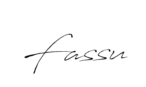 How to make Fassu signature? Antro_Vectra is a professional autograph style. Create handwritten signature for Fassu name. Fassu signature style 6 images and pictures png