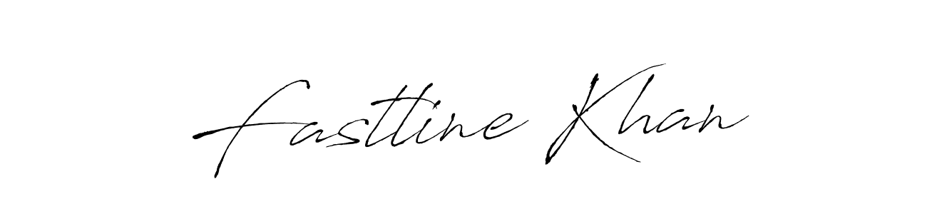 Create a beautiful signature design for name Fastline Khan. With this signature (Antro_Vectra) fonts, you can make a handwritten signature for free. Fastline Khan signature style 6 images and pictures png