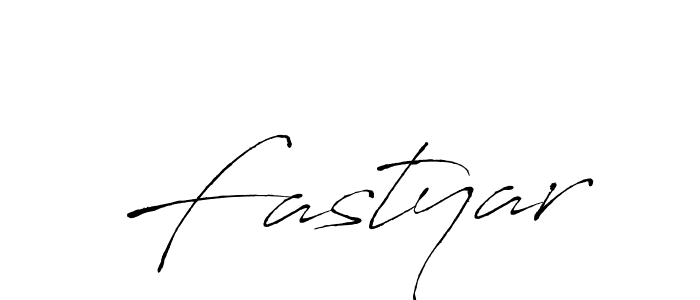 Use a signature maker to create a handwritten signature online. With this signature software, you can design (Antro_Vectra) your own signature for name Fastyar. Fastyar signature style 6 images and pictures png