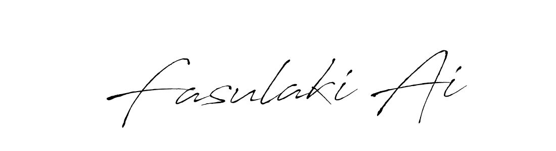 Create a beautiful signature design for name Fasulaki Ai. With this signature (Antro_Vectra) fonts, you can make a handwritten signature for free. Fasulaki Ai signature style 6 images and pictures png