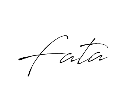 How to make Fata name signature. Use Antro_Vectra style for creating short signs online. This is the latest handwritten sign. Fata signature style 6 images and pictures png