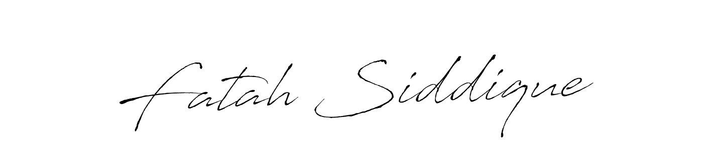 Fatah Siddique stylish signature style. Best Handwritten Sign (Antro_Vectra) for my name. Handwritten Signature Collection Ideas for my name Fatah Siddique. Fatah Siddique signature style 6 images and pictures png