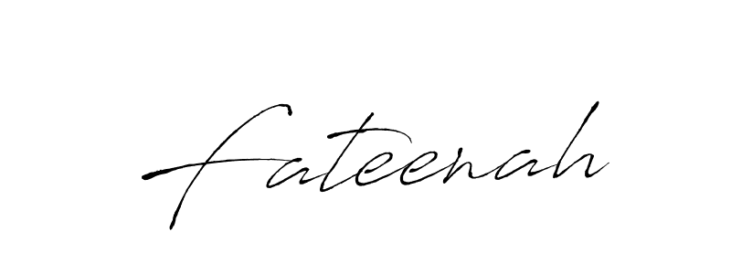 Make a beautiful signature design for name Fateenah. With this signature (Antro_Vectra) style, you can create a handwritten signature for free. Fateenah signature style 6 images and pictures png