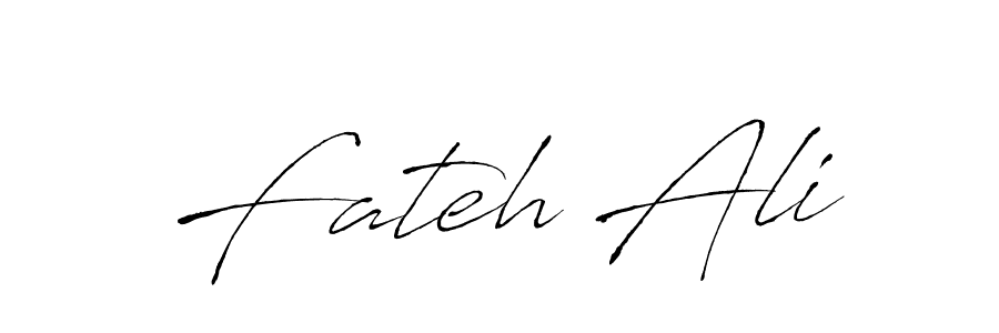 Make a beautiful signature design for name Fateh Ali. With this signature (Antro_Vectra) style, you can create a handwritten signature for free. Fateh Ali signature style 6 images and pictures png