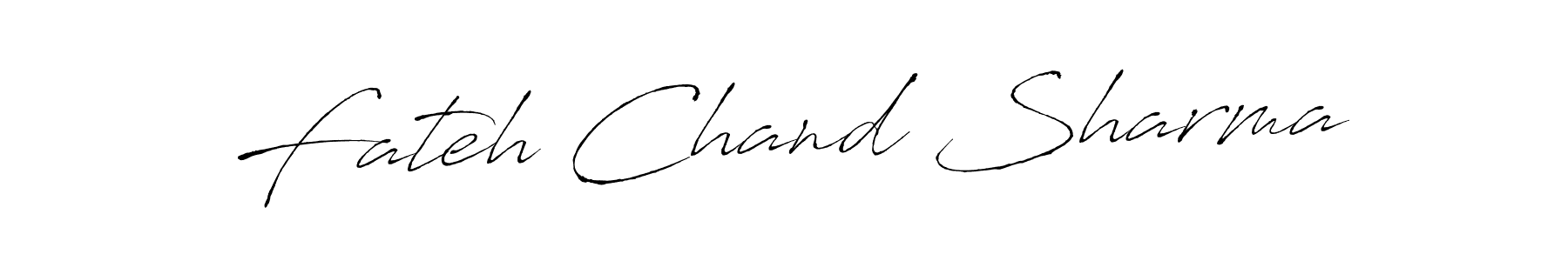 How to make Fateh Chand Sharma signature? Antro_Vectra is a professional autograph style. Create handwritten signature for Fateh Chand Sharma name. Fateh Chand Sharma signature style 6 images and pictures png