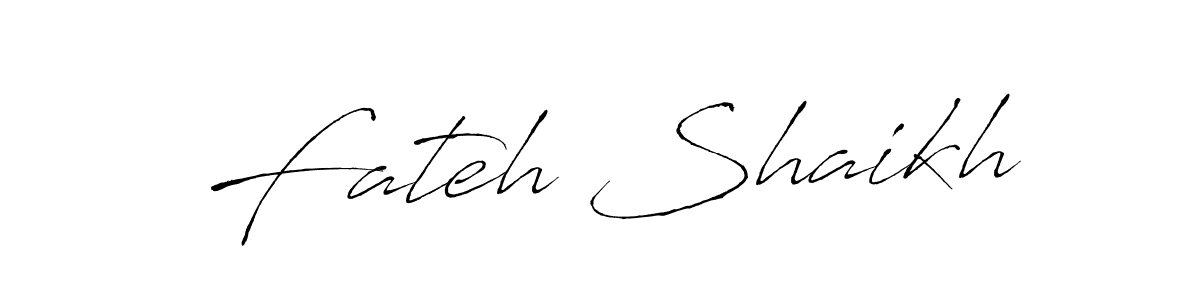 How to make Fateh Shaikh signature? Antro_Vectra is a professional autograph style. Create handwritten signature for Fateh Shaikh name. Fateh Shaikh signature style 6 images and pictures png