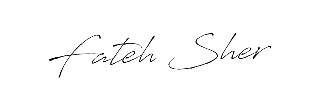 Also You can easily find your signature by using the search form. We will create Fateh Sher name handwritten signature images for you free of cost using Antro_Vectra sign style. Fateh Sher signature style 6 images and pictures png