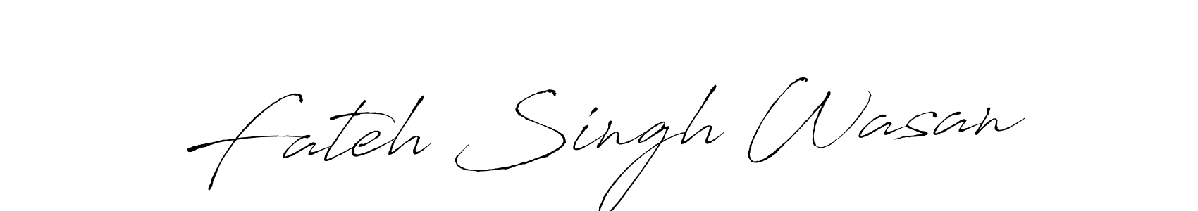 The best way (Antro_Vectra) to make a short signature is to pick only two or three words in your name. The name Fateh Singh Wasan include a total of six letters. For converting this name. Fateh Singh Wasan signature style 6 images and pictures png