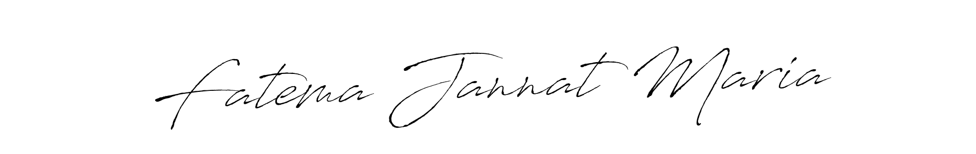 How to make Fatema Jannat Maria signature? Antro_Vectra is a professional autograph style. Create handwritten signature for Fatema Jannat Maria name. Fatema Jannat Maria signature style 6 images and pictures png