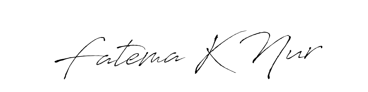 Once you've used our free online signature maker to create your best signature Antro_Vectra style, it's time to enjoy all of the benefits that Fatema K Nur name signing documents. Fatema K Nur signature style 6 images and pictures png