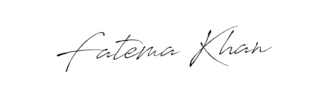 Make a beautiful signature design for name Fatema Khan. With this signature (Antro_Vectra) style, you can create a handwritten signature for free. Fatema Khan signature style 6 images and pictures png