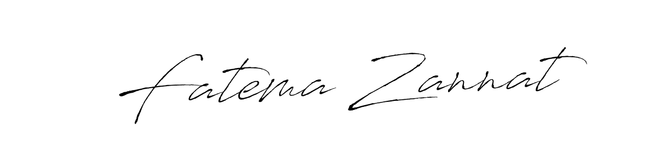 Create a beautiful signature design for name Fatema Zannat. With this signature (Antro_Vectra) fonts, you can make a handwritten signature for free. Fatema Zannat signature style 6 images and pictures png