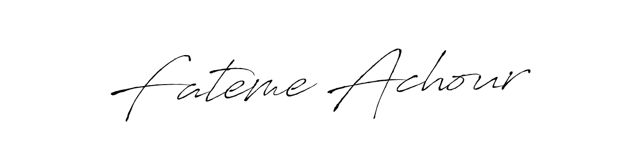 It looks lik you need a new signature style for name Fateme Achour. Design unique handwritten (Antro_Vectra) signature with our free signature maker in just a few clicks. Fateme Achour signature style 6 images and pictures png