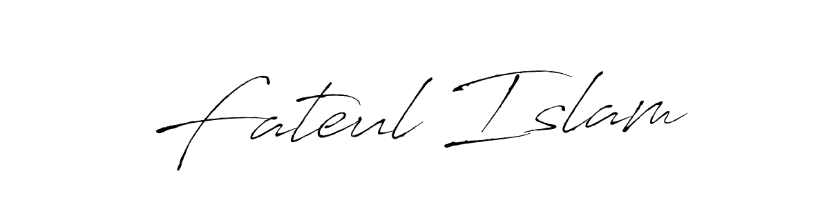 Fateul Islam stylish signature style. Best Handwritten Sign (Antro_Vectra) for my name. Handwritten Signature Collection Ideas for my name Fateul Islam. Fateul Islam signature style 6 images and pictures png